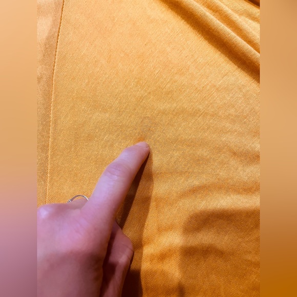 Made in Italy Golden yellow mustard yellow flowy midi skirt - Picture 9 of 13